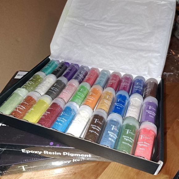 NIB -TAVOLOZZA 30 Color Mica Powder Jars - Epoxy Resin Pigment - Picture 6 of 6